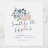 ウェディングシャワーの前にブルーな何か ワインラベル (シングルラベル)