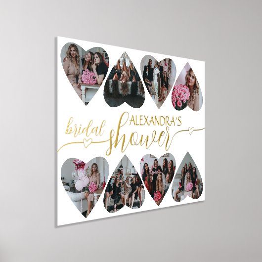 ウェディングシャワーの台本、愛のウェディング記念ギフト 箔ポスター (レイダウン)