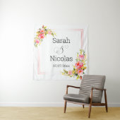 ウェディングシャワーの壁をパーソナライズ タペストリー (インサイチュ)