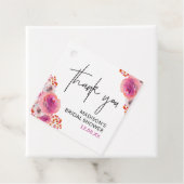 ウェディングシャワーの感謝の気持ちを表す明るい花のタグ フェイバータグ (インサイチュ)