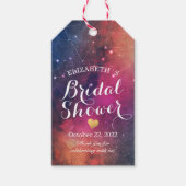 ウェディングシャワーの感謝を伝えるギャラクシー・スターリー・コンステレーション ギフトタグ (正面)