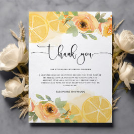 ウェディングシャワーの感謝カード サンキューカード