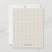 ウェディングシャワーの感謝カード スペイン語 サンキューカード (裏面)