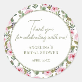 ウェディングシャワーの感謝ステッカー ラウンドシール