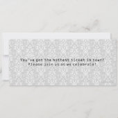 ウェディングシャワーの招待チケット 招待状 (裏面)