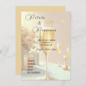 ウェディングシャワーの招待状 エンクロージャーカード (正面/裏面)