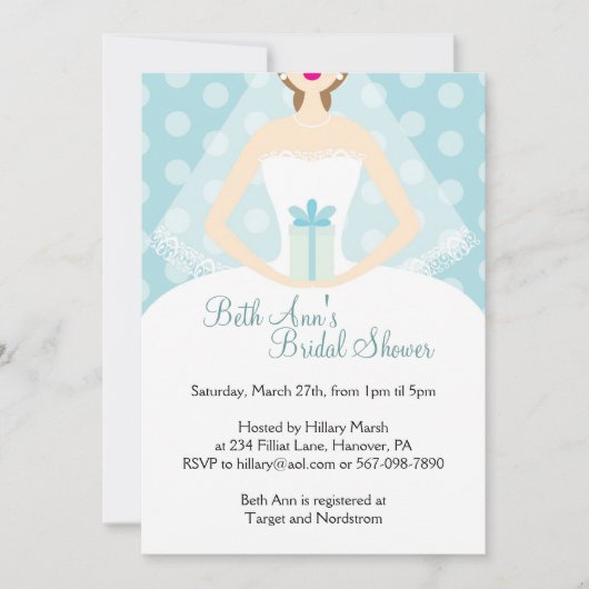 ウェディングシャワーの招待状 招待状 (正面)