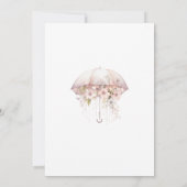 ウェディングシャワーの招待状、花のウェディングシャワー 招待状 (裏面)