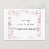 ウェディングシャワーの料理カード エンクロージャーカード (正面)