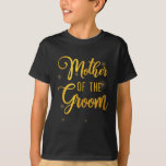 ウェディングシャワーの母はGrから母のための新郎の Tシャツ<br><div class="desc">ウェディングシャワー母の花婿の母の花婿の母1</div>
