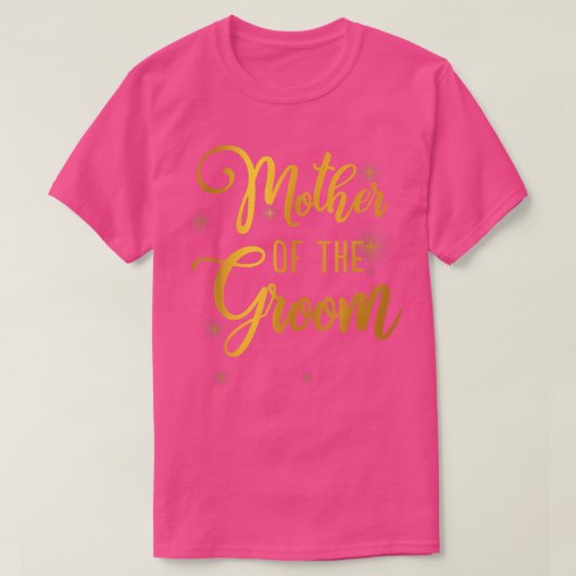 ウェディングシャワーの母はGrから母のための新郎 Tシャツ (デザイン正面)