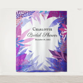 ウェディングシャワーの熱帯水彩バックドロップ タペストリー