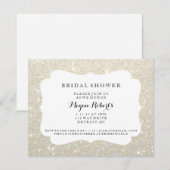 ウェディングシャワーの特別な日 - 白金 招待状 (正面/裏面)