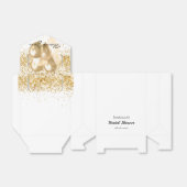 ウェディングシャワーの白金グリッター風船感謝 フェイバーボックス (折り畳みなし)