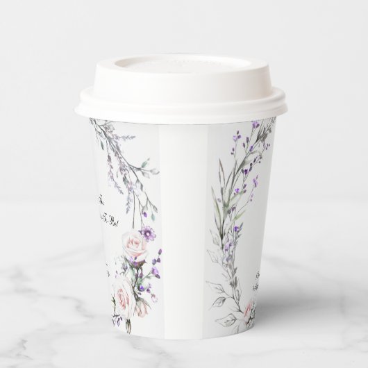 ウェディングシャワーの紙コップ 紙コップ (左)