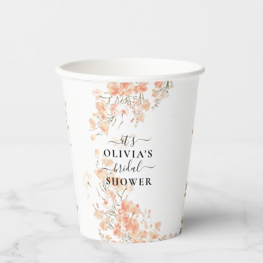 ウェディングシャワーの紙コップ 紙コップ (正面)