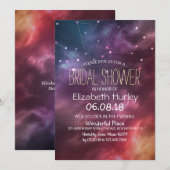 ウェディングシャワーの美しい星 ネビュラ 星座たち 招待状 (正面/裏面)
