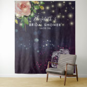 ウェディングシャワーの背景 花のマソンベアのランタン タペストリー (インサイチュ)