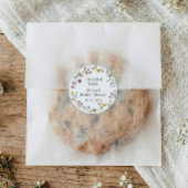 ウェディングシャワーの花のワイルドフラワーのブームのお祝い ラウンドシール