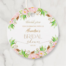 ウェディングシャワーの花をパーソナライズ お礼