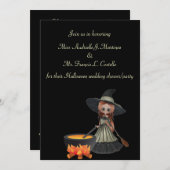 「ウェディングシャワーの醸造」 – コスチュームパーティー 招待状 (正面/裏面)