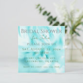 ウェディングシャワーまたはイベントのカスタマイズ可能な招待状 招待状 (スタンド正面)