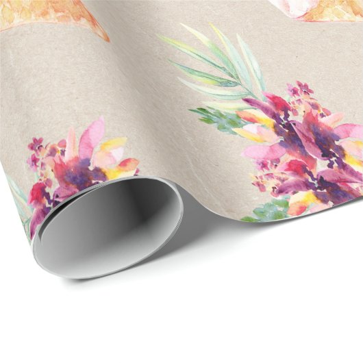 ウェディングシャワーまたは誕生日のフラワーラッピングペーパー ラッピングペーパー (ロールコーナー)
