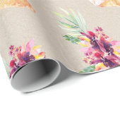 ウェディングシャワーや誕生日のフラワーラッピングペーパー ラッピングペーパー (ロールコーナー)
