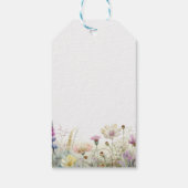 ウェディングシャワーをカスタマイズ ワイルドフラワー ギフトタグ (裏面)