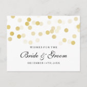 ウェディングシャワーウィズゴールドフォイルグリッターライト アドバイスカード (裏面)