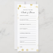 ウェディングシャワーウィズフェイクゴールドフォイルグリッターライト (正面)