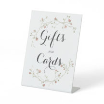 ウェディングシャワーギフト&カード赤面&セージ花