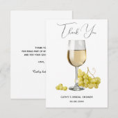 ウェディングシャワークリーム ヴィンテージワイン試飲プロモーション サンキューカード (正面/裏面)