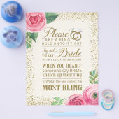 ウェディングシャワーゲームサイン - 8.5x11 チラシ (シングル)