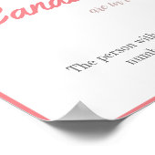 ウェディングシャワーゲーム看板　キャンディーはいくつ？ ポスター (角)