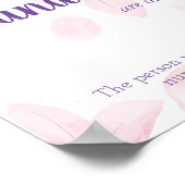 ウェディングシャワーゲーム看板　キャンディー何個？ ポスター (角)