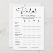 ウェディングシャワーゲーム「ブライダル スキャッターゴリーズ」 招待状 (正面)
