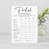 ウェディングシャワーゲーム「ブライダル スキャッターゴリーズ」 招待状 (スタンド正面)