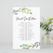 ウェディングシャワーゲーム 彼女ならどっち 緑 (スタンド正面)