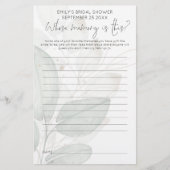 ウェディングシャワーゲーム 思い出の色付きの葉 (正面)