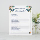 ウェディングシャワーゲーム　花嫁を知ろう (スタンド正面)