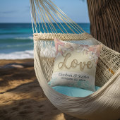 ウェディングシャワーサマーシービーチスターフィッシュシーシェル クッション