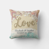 ウェディングシャワーサマーシービーチスターフィッシュシーシェル クッション (正面)