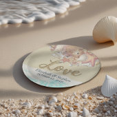 ウェディングシャワーサマーシービーチスターフィッシュシーシェル ペーパープレート