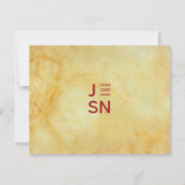 ウェディングシャワーサンキューカードアジア影響 サンキューカード (裏面)