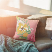 ウェディングシャワーシックバラフラワーズピンク金ゴールドグリッター クッション