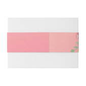 ウェディングシャワーシックバラフラワーズピンク金ゴールドグリッター 招待状ベリーバンド (裏面例)