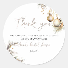 ウェディングシャワーシール | ホリーデザイン クリスマス ラウンドシール