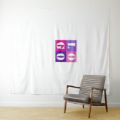 ウェディングシャワータペストリー ロゴを追加 エレガント モダン タペストリー (インサイチュ(横))