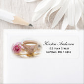 ウェディングシャワーティーカスタム返送先住所 ラベル (インサイチュ)